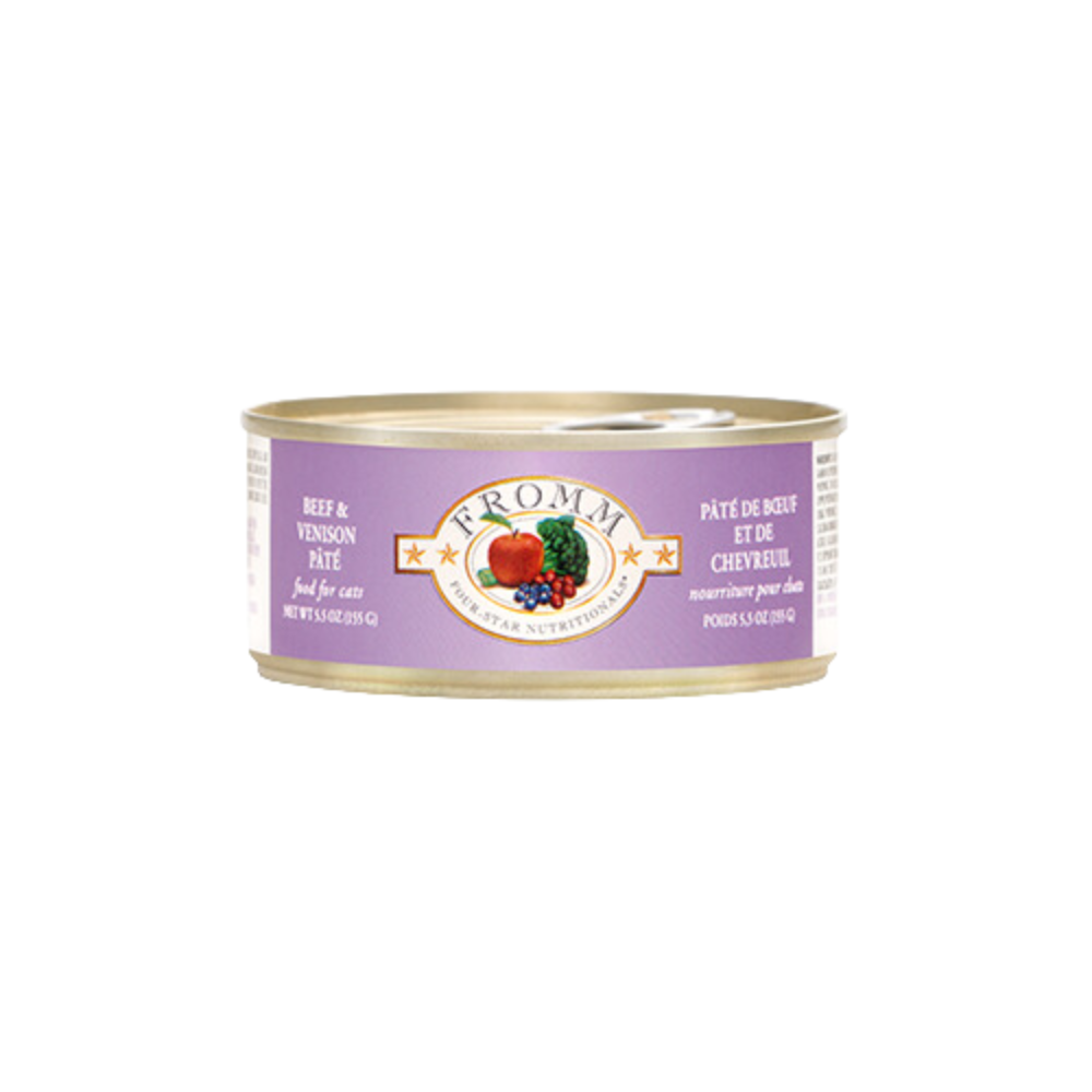 Fromm Cat Can, Four-Star Pate, Beef &amp; Venison, 155g