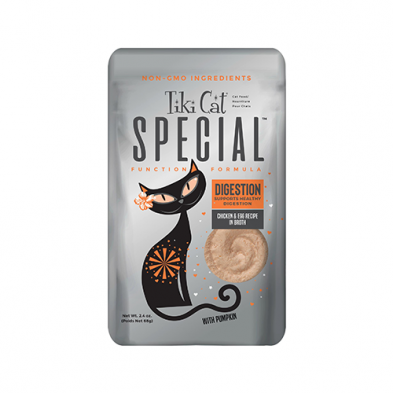 Tiki Cat Special Digestion, Chicken &amp; Egg with Pumpkin, 68g