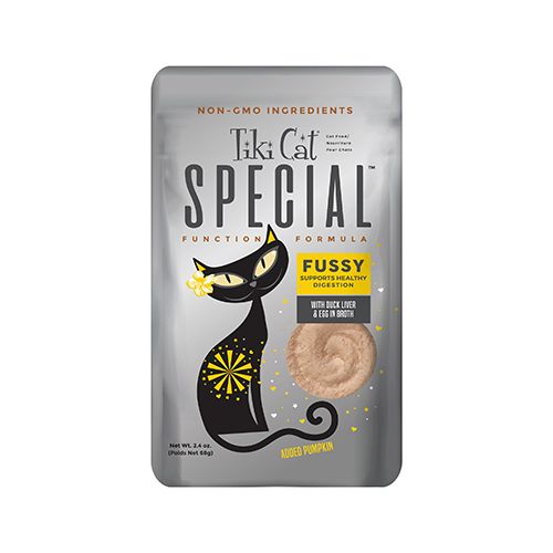 Tiki Cat Special Fussy, Duck Liver &amp; Egg With Pumpkin, 68g
