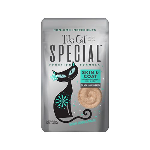 Tiki Cat Special Skin &amp; Coat, Salmon with Coconut &amp; Tuna Oil, 68g