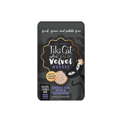 Tiki Cat After Dark Velvet Mousse, Chicken &amp; Duck, 80g