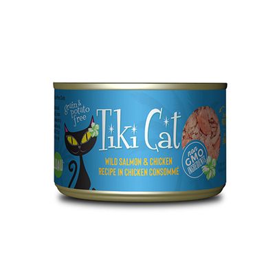 Tiki Cat Can, Luau Napii Wild Salmon &amp; Chicken, 170g