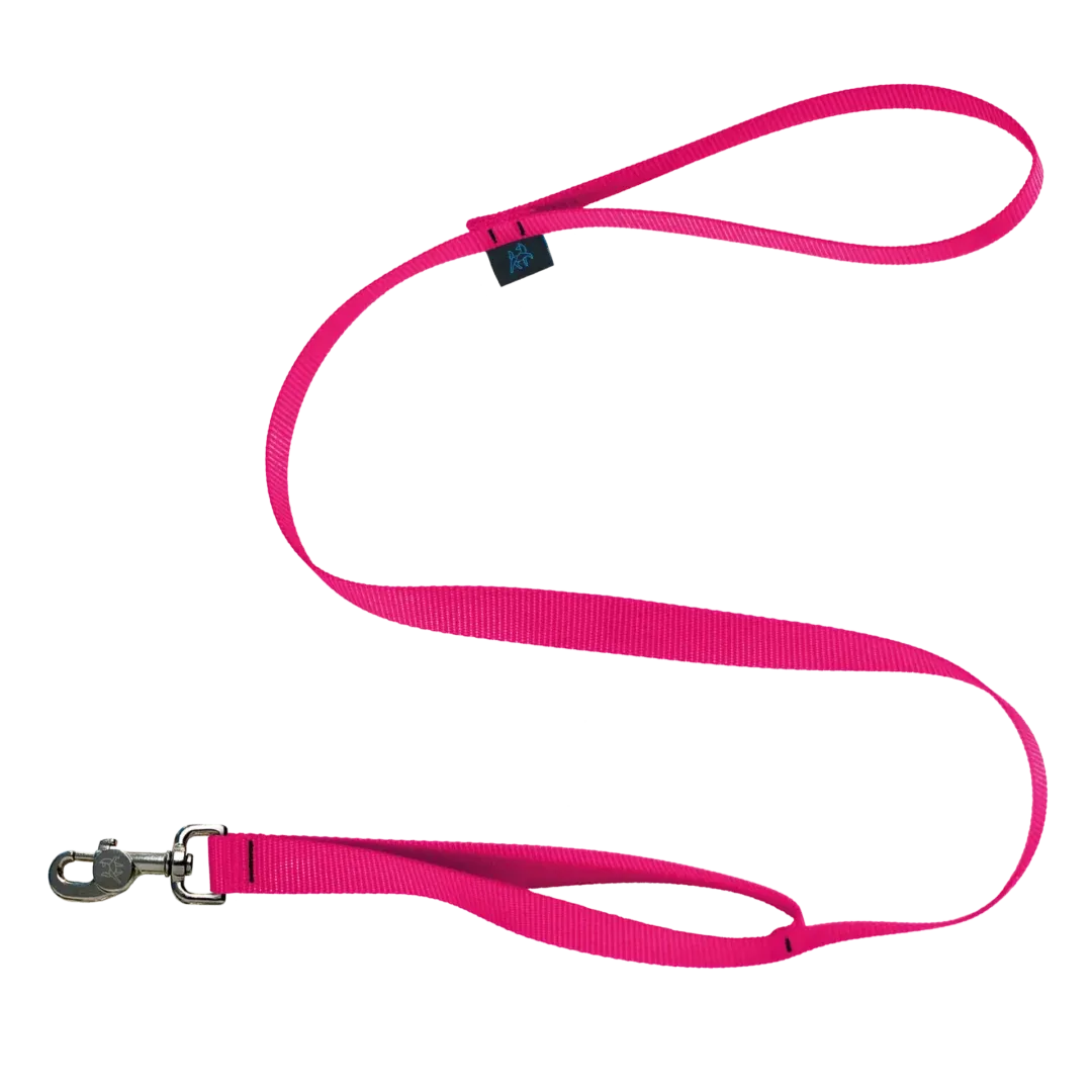 Nahak Double Handle Leash, Pink