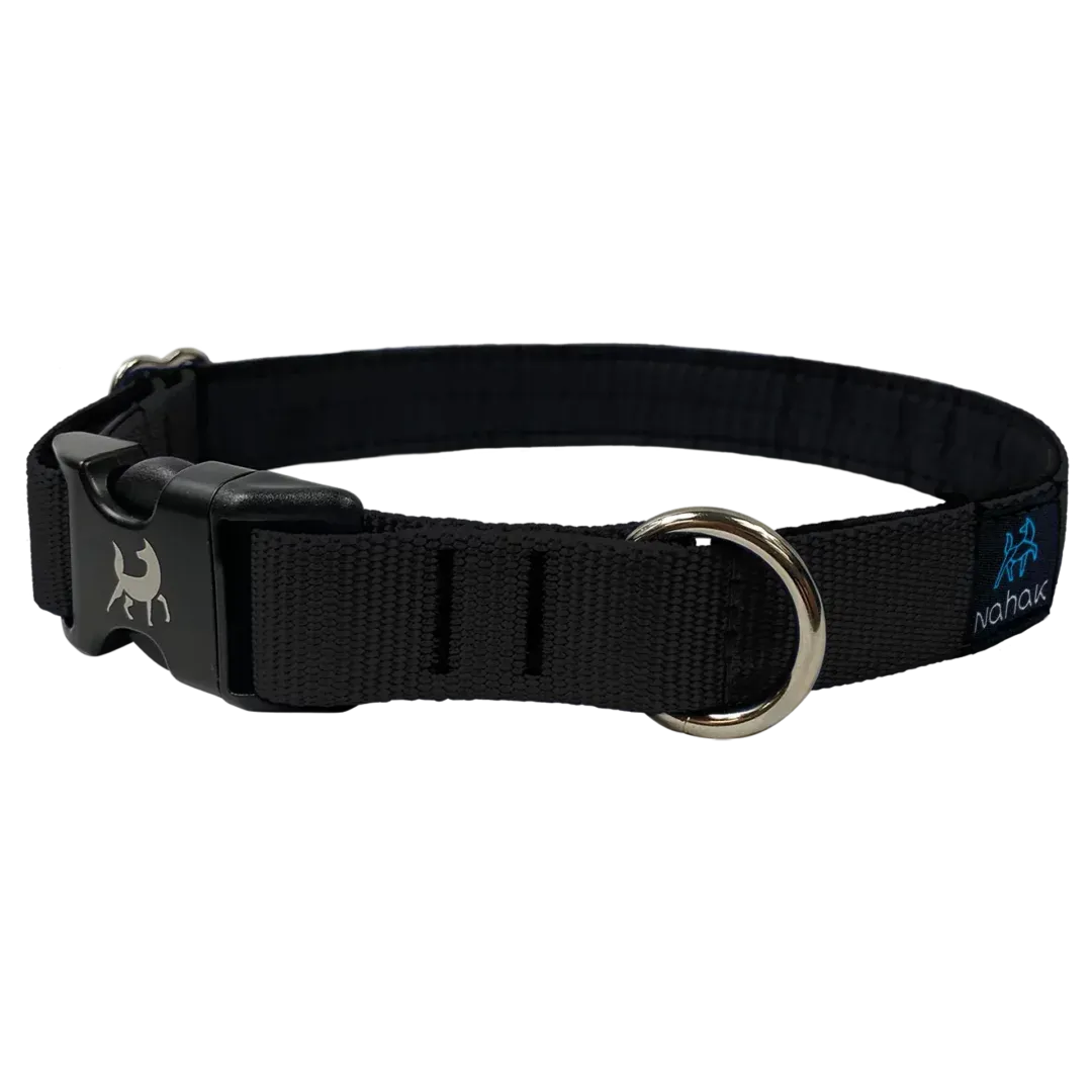 Nahak Padded Collar with Clip, Standard, Black