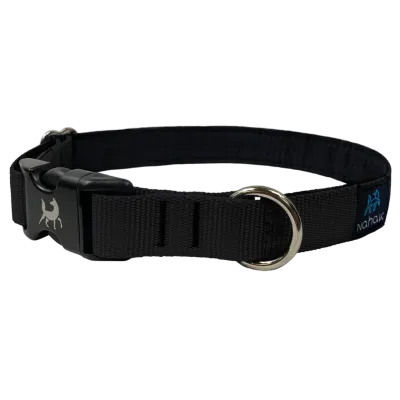 Nahak Padded Collar with Clip, Standard, Black