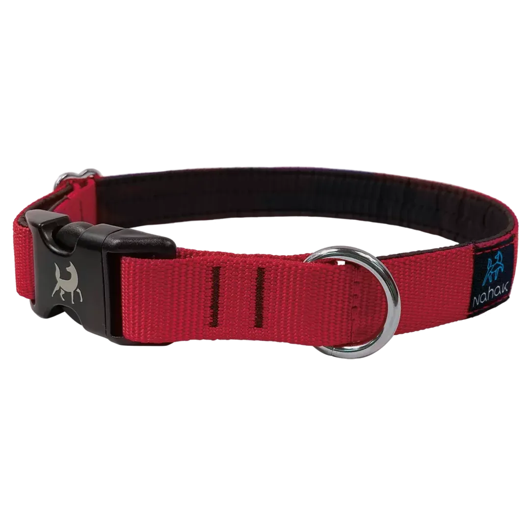 Nahak Padded Collar with Clip, Standard, Red