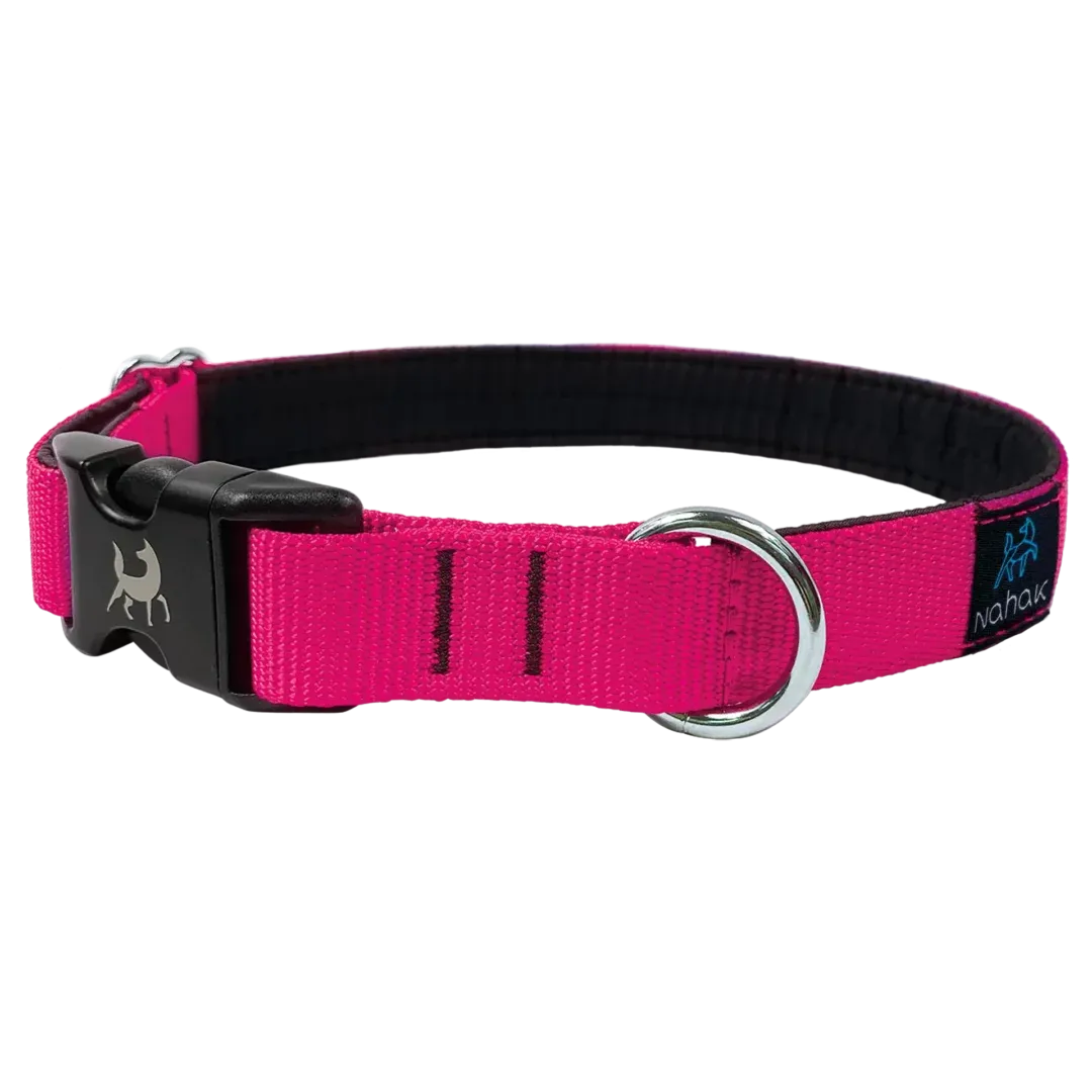 Nahak Padded Collar with Clip, Large, Pink