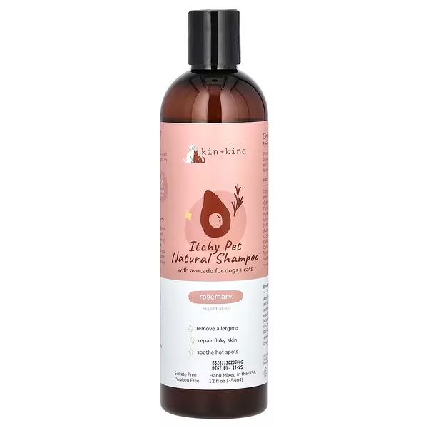Kin + Kind Itchy Pet Natural Shampoo, Rosemary, 354ml