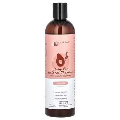 Kin + Kind Itchy Pet Natural Shampoo, Rosemary, 354ml
