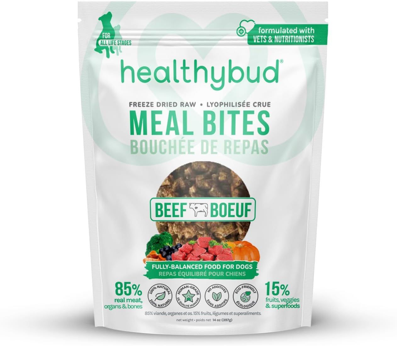 *TBD* Healthybud Freeze Dry Bites, Beef, 397g