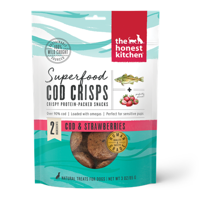 The Honest Kitchen Superfood Crisps Cod &amp; Blueberry 3OZ