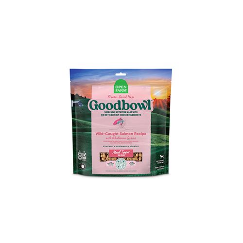 *TBD Open Farm Dog, Good Bowl Freeze Dried, Wild-Caught Salmon Recipe with Wholesome Grains, 8oz