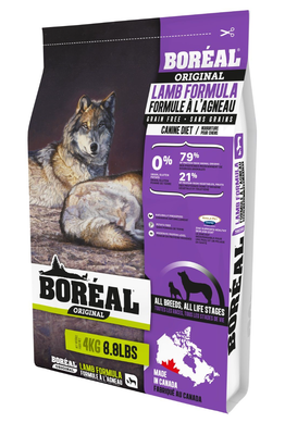 Boreal Croquettes pour Chien, Recette Sans Grains Originale, Agneau, 4kg
