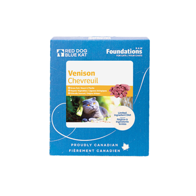 Red Dog Blue Kat Foundations Raw, Venison Recipe, 4 x 0.25lb