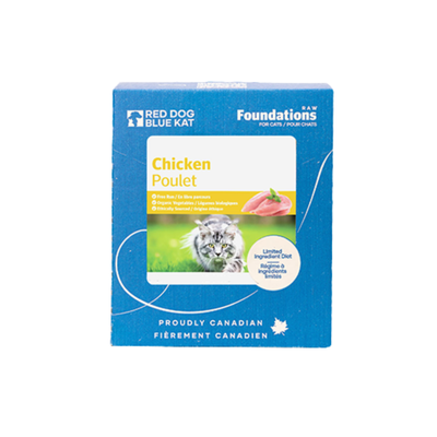 Red Dog Blue Kat Foundations Raw, Chicken Recipe, 4 x 0.25lb