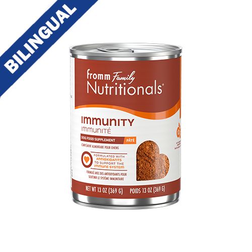 Fromm Dog Can, Nutritionals Immunity Dog Food Supplement Pâté, 13oz