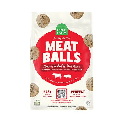 Open Farm, Freshly Crafted Meatballs Grass-Fed Beef &amp; Pork Recipe/Boeuf &amp; Porc ,14oz