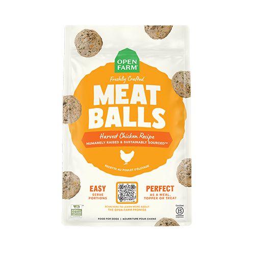 Open Farm, Freshly Crafted Meatballs Harvest Chicken Recipe/Poulet, 14oz