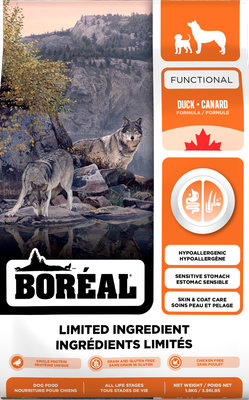 Boreal Dog Kibble, Functional LID, Duck/Canard, 10kg