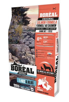 Boreal Dog Kibble, Original Grain Free, Salmon/Saumon, 4kg