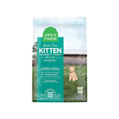 Open Farm Cat, Kitten Chicken &amp; Turkey / Poulet &amp; Dinde Pour Chaton,  1.8kg