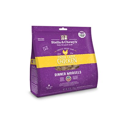 Stella &amp; Chewy's Freeze-Dried Cat Dinner Morsels, Chick Chick Chicken / Poulet, 510g