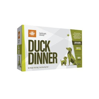 Big Country Raw Dinner, Duck/Canard Carton, 4lb