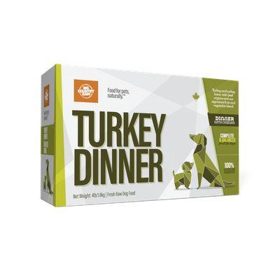Big Country Raw Dinner, Turkey/Dinde Carton, 4lb