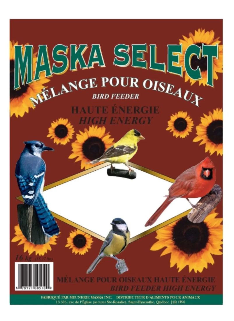 MASKA WILD BIRD SEED HIGH ENERGY 16KG