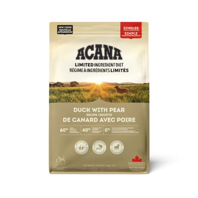 Acana Dog Singles Duck & Pear Recipe / Canard avec poire, 10.8kg
