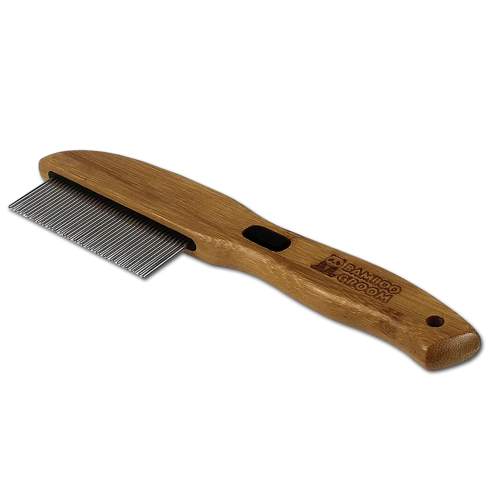 Bamboo Groom Rotating Pin Comb 41 Pins