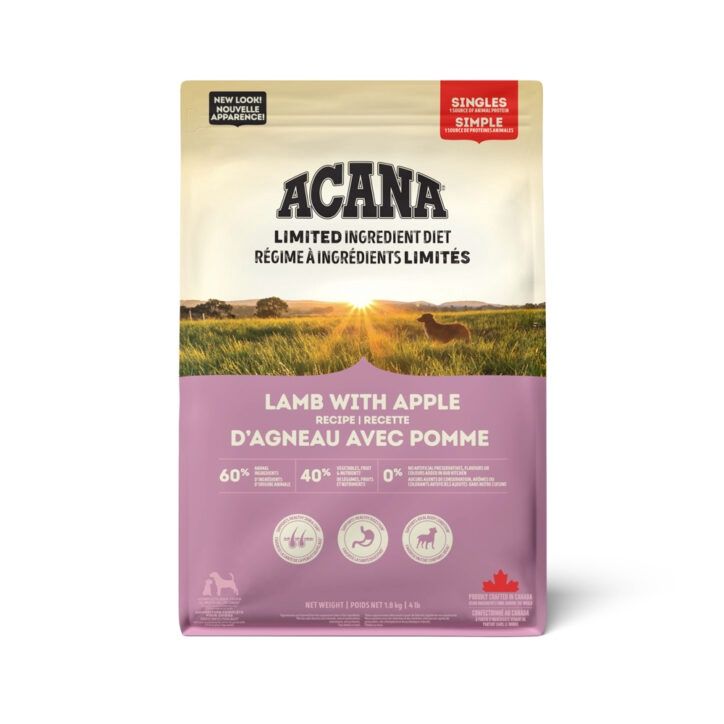 Acana Dog Singles Lamb &amp; Apple Recipe / Agneau avec pomme, 1.8kg