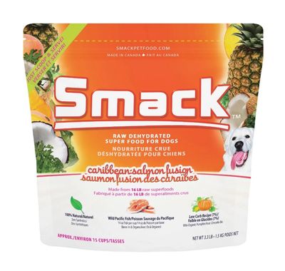Smack Dog Food, Caribbean-Salmon Fusion / Saumon, 2.5kg