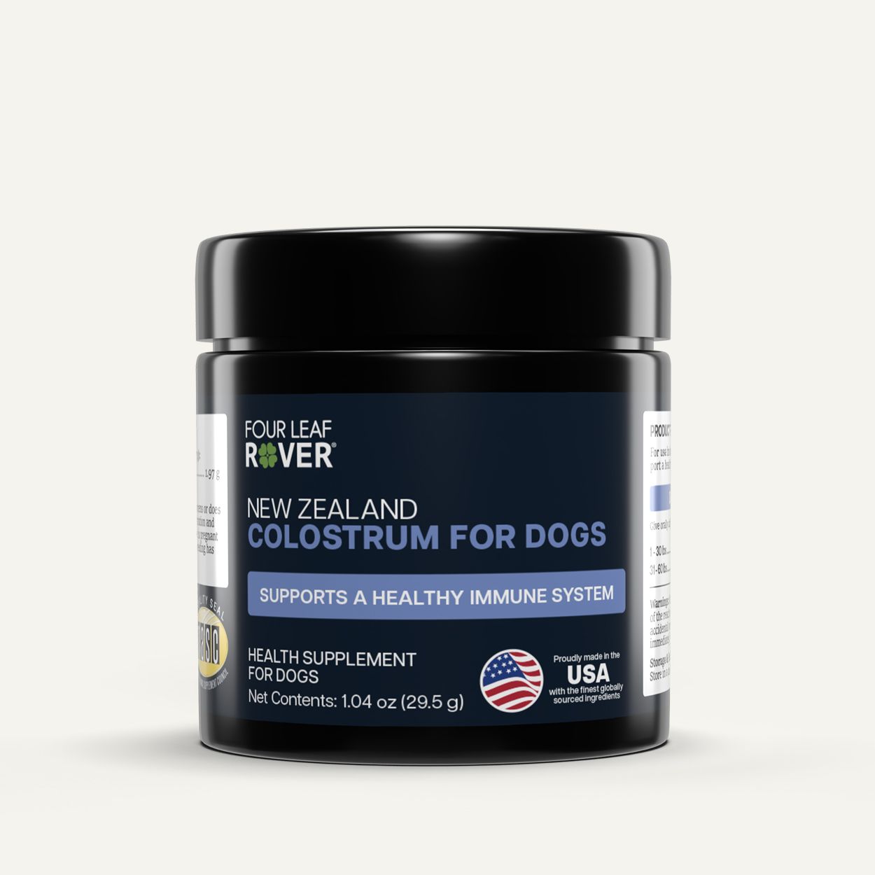 Four Leaf Rover Bovine Colostrum, 29.5g