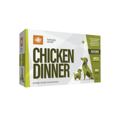 Big Country Raw Dinner, Chicken/Poulet Carton, 4lb