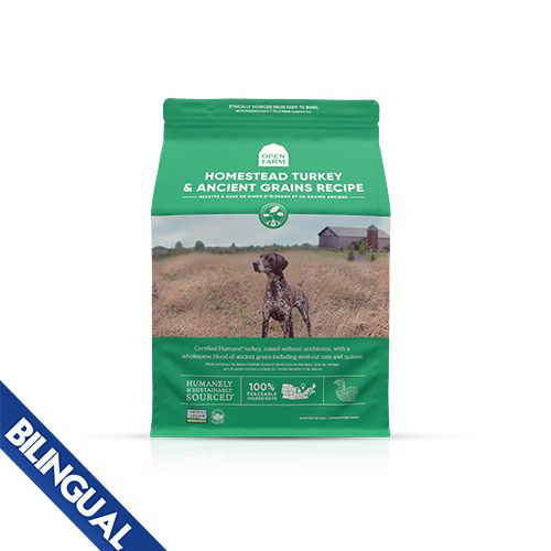 Open Farm Dog, Ancient Grains Homestead Turkey / Dinde avec Grains, 1.81kg