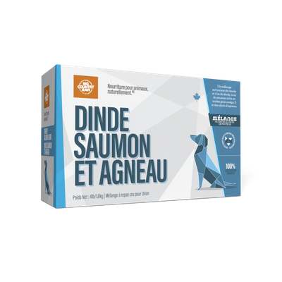 Big Country Raw Blend, Turkey Salmon &amp; Lamb Carton, 4lb