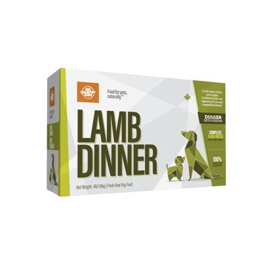 Big Country Raw Dinner, Lamb/Agneau Carton, 4lb