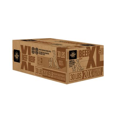 Big Country Raw XL, Beef/Boeuf, 30lb