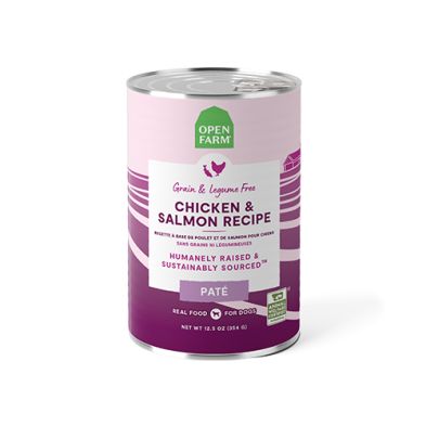 Open Farm Dog Can Chicken &amp; Salmon / Poulet &amp; saumon pour chien, 354g