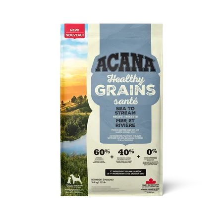 Acana Dog Healthy Grains Sea &amp; Stream Recipe / Chien Grains santé recette mer et rivière, 10.2kg
