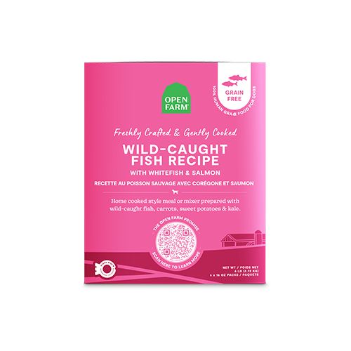Open Farm Frozen Recipe, Wild-Caught Fish/Poisson Gently Cooked, 96oz