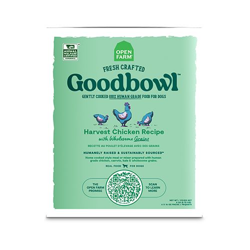 Open Farm Frozen Recipe, Goodbowl Chicken/Poulet Gently Cooked, 96oz