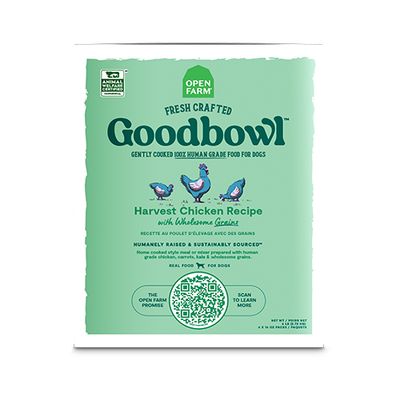 Open Farm Frozen Recipe, Goodbowl Chicken/Poulet Gently Cooked, 96oz