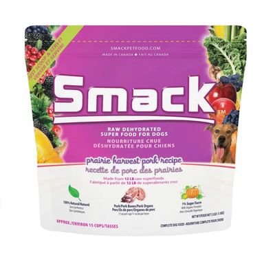 Smack Dog Food, Prairie Harvest Pork / Porc, 1.5kg
