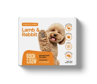 Back2Raw Complete Lamb Recipe &amp; Rabbit Blend/Agneau &amp; Lapin, 12lb