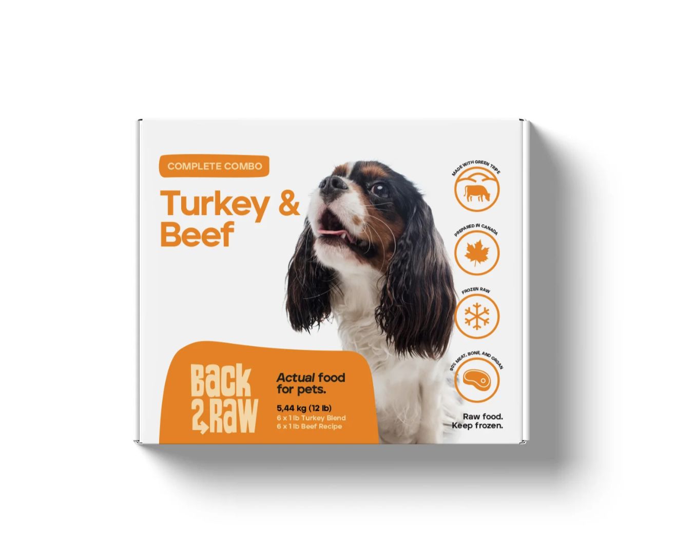 Back2Raw Complete Turkey Blend &amp; Beef Recipe/Dinde &amp; Boeuf, 12lb