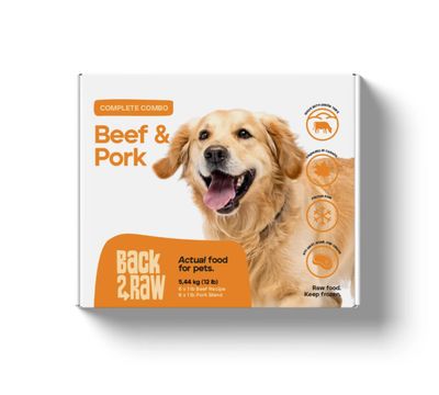 Back2Raw Complete Beef Recipe &amp; Pork Blend/Boeuf &amp; Porc, 12lb