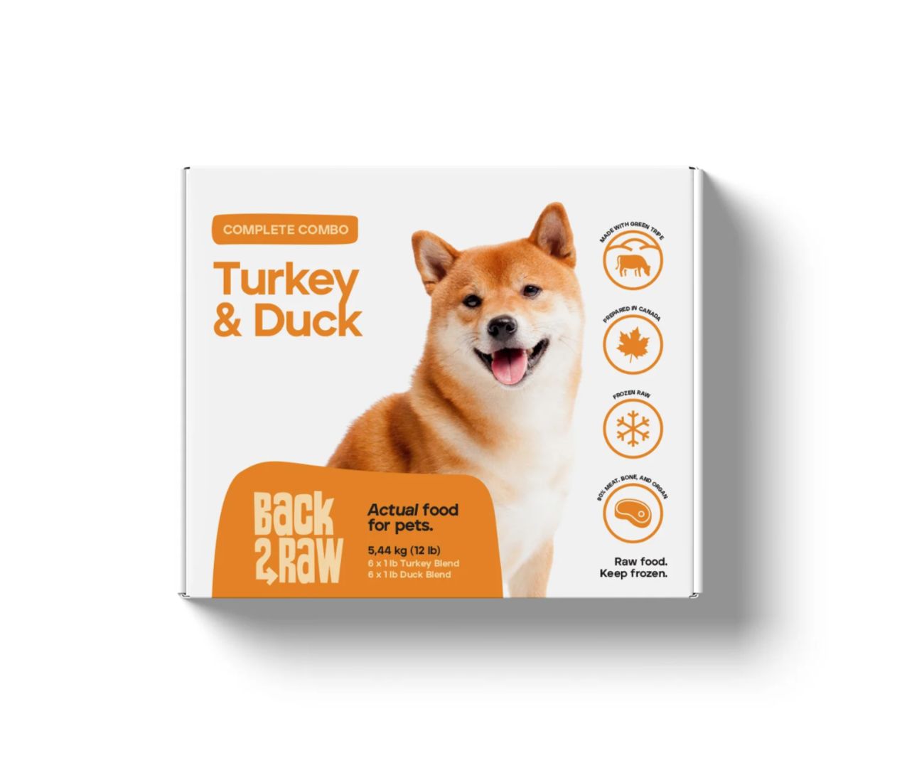 Back2Raw Complete Turkey Blend &amp; Duck Blend/Dinde &amp; Canard, 12lb