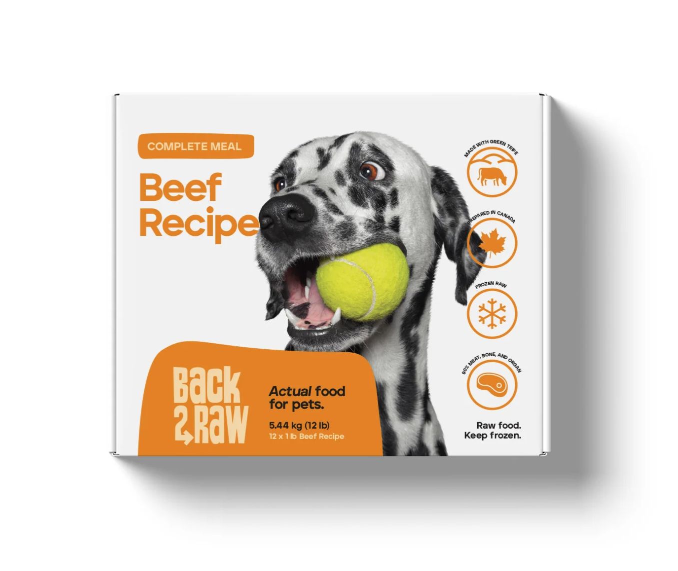 Back2Raw Complete Beef Recipe/Boeuf, 12lb